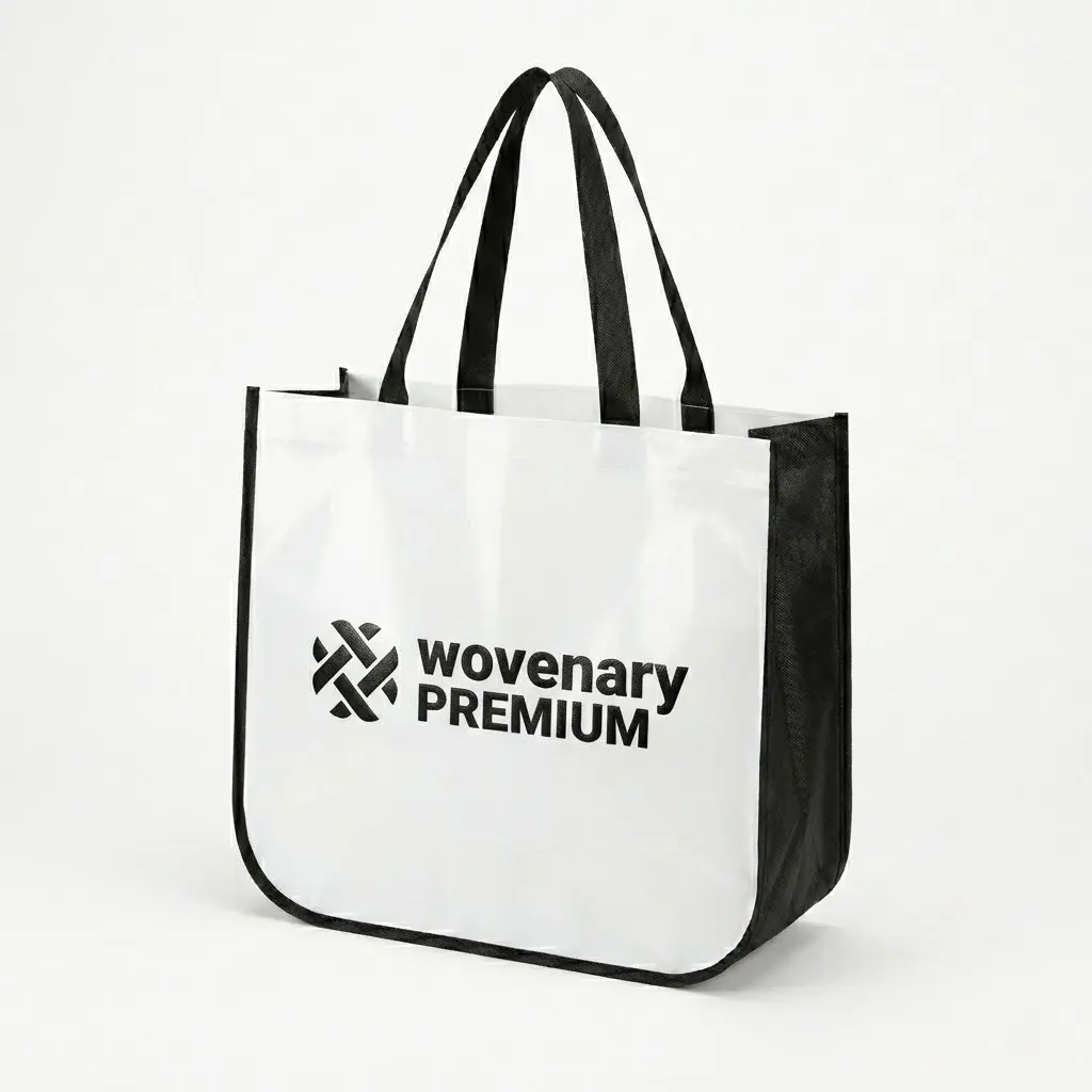 Custom laminated non-woven reusable bag