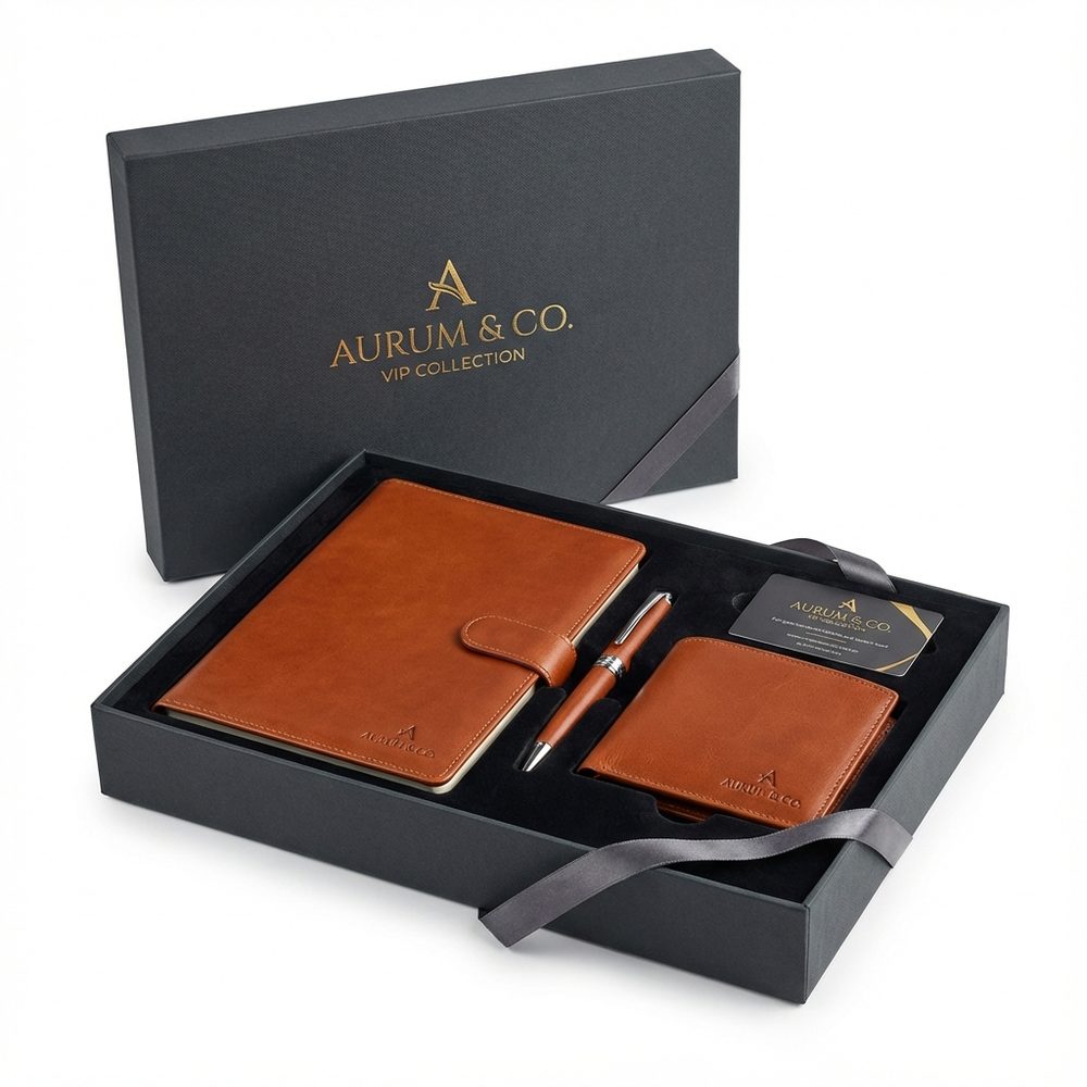 Leather gift set