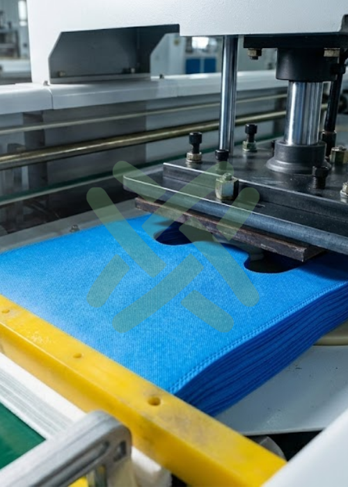 Ultrasonic sealing machine for non-woven bag production