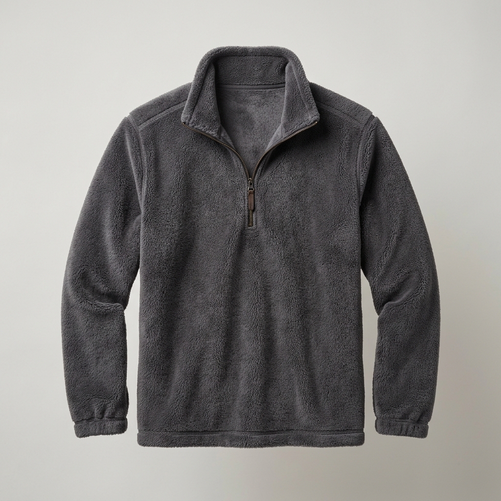 Custom crewneck sweatshirt with fleece interior and modern fit