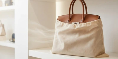 Close-up of premium dust bag materials showing breathable fabric and protective weave