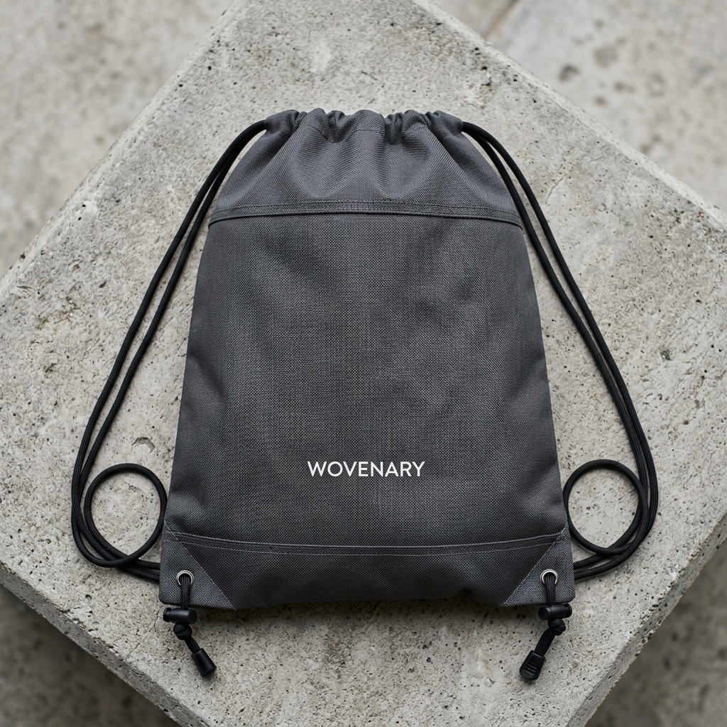 210D polyester custom drawstring backpacks with vivid print quality