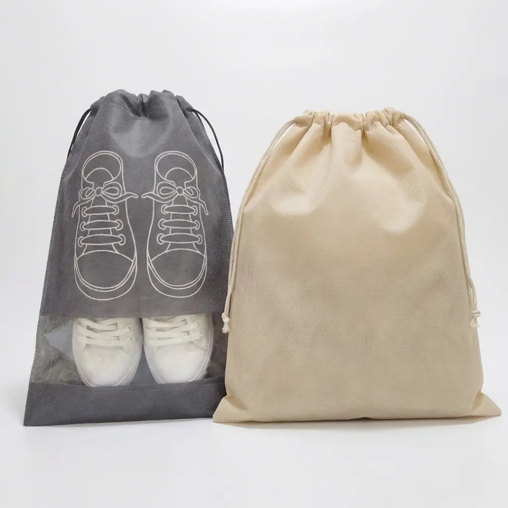 Custom shoe dust bags for luxury footwear brands — cotton and non-woven